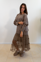 COMPLETO  MAGLIA CON GONNA DI TULLE
