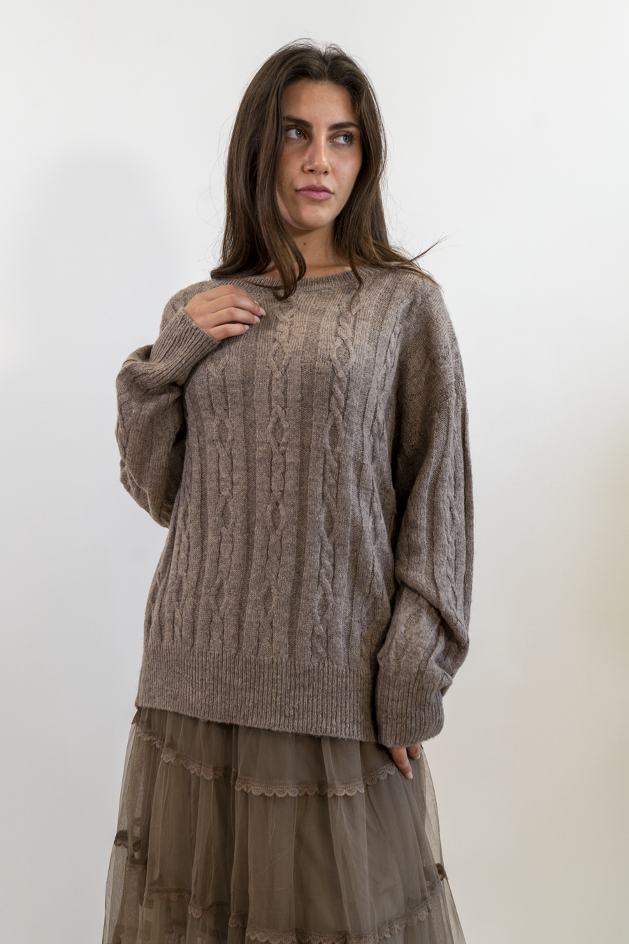 COMPLETO  MAGLIA CON GONNA DI TULLE