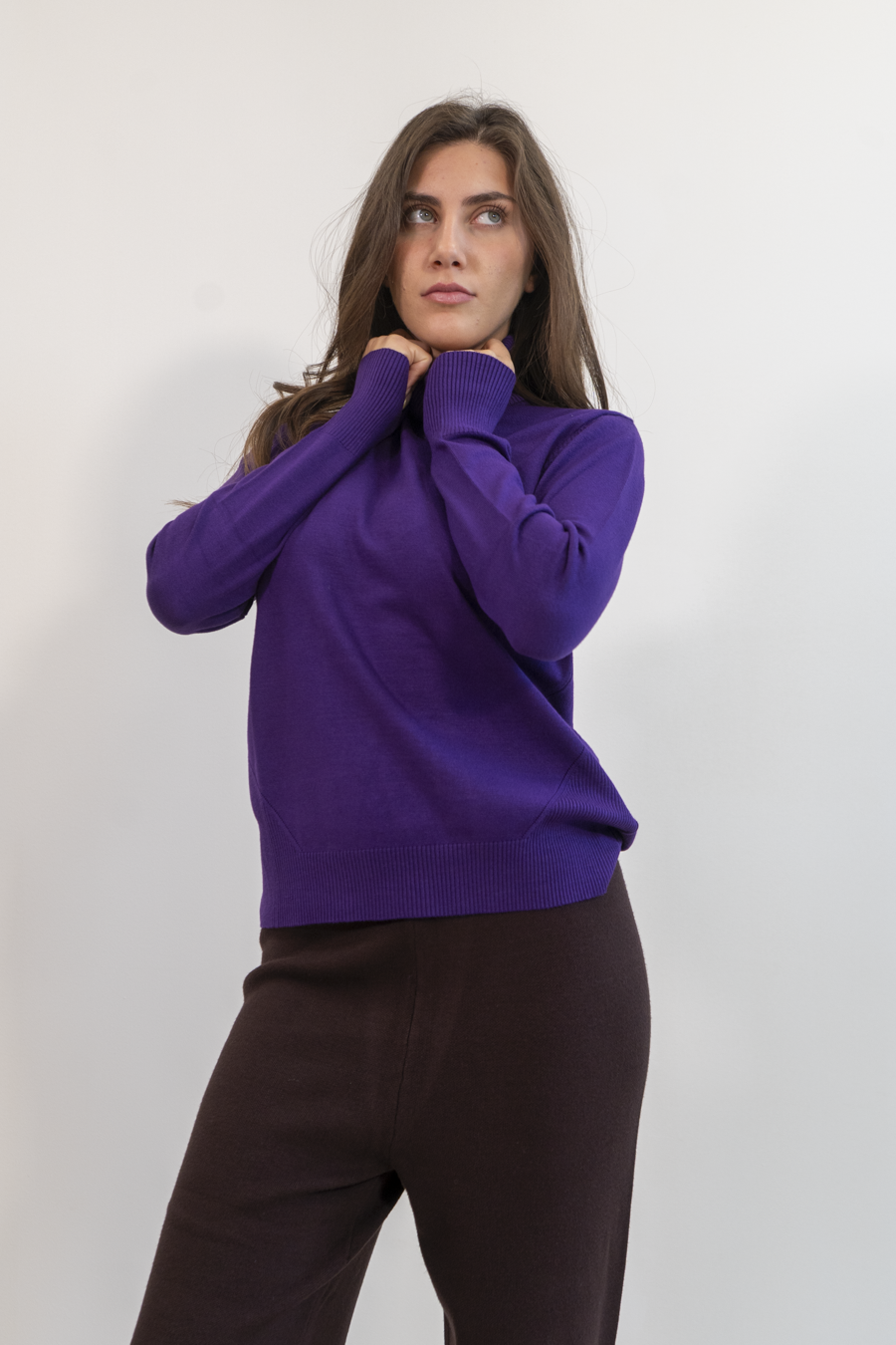 MAGLIA BASE A COLLO ALTO