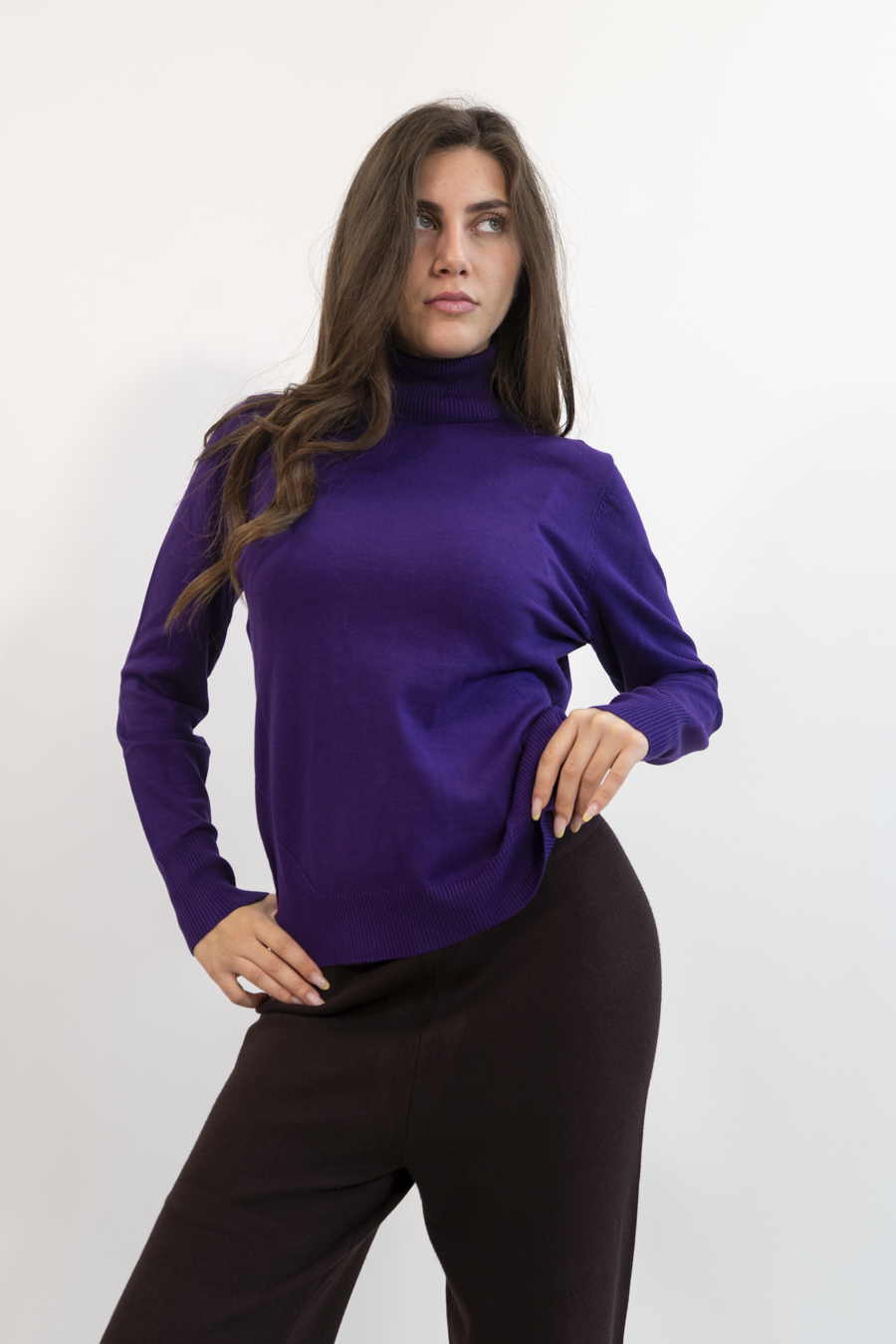MAGLIA BASE A COLLO ALTO