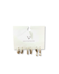 3 PAIA ORECCHINI CERCHI MIX TURCHESE