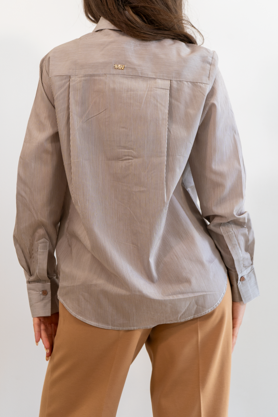 CAMICIA RIGATA IN MISTO VISCOSA