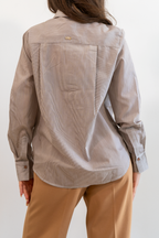 CAMICIA RIGATA IN MISTO VISCOSA