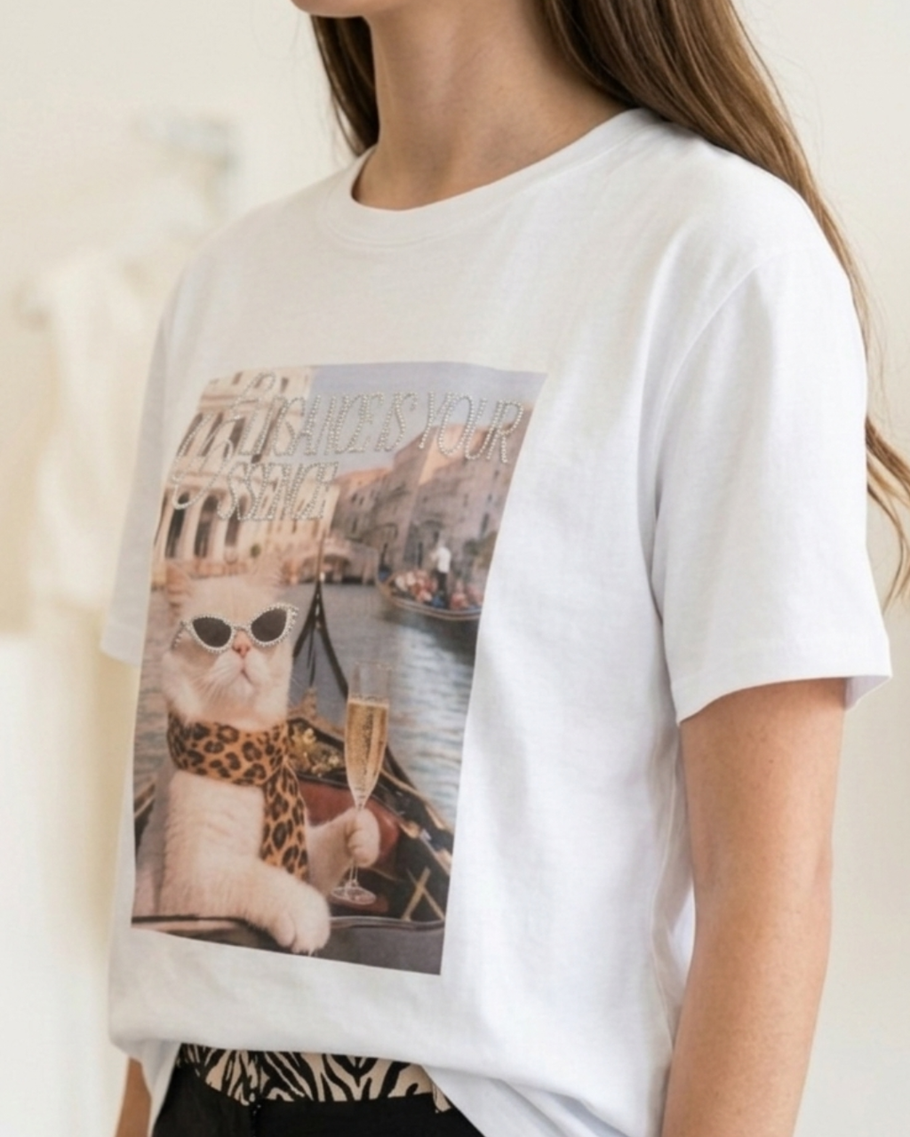 T-SHIRT "ELEGANCE CAT"