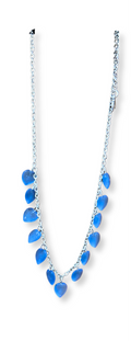 COLLANA PENDENTI CUORI TURCHESI
