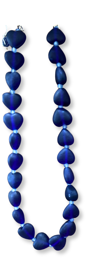 COLLANA CUORI BLU
