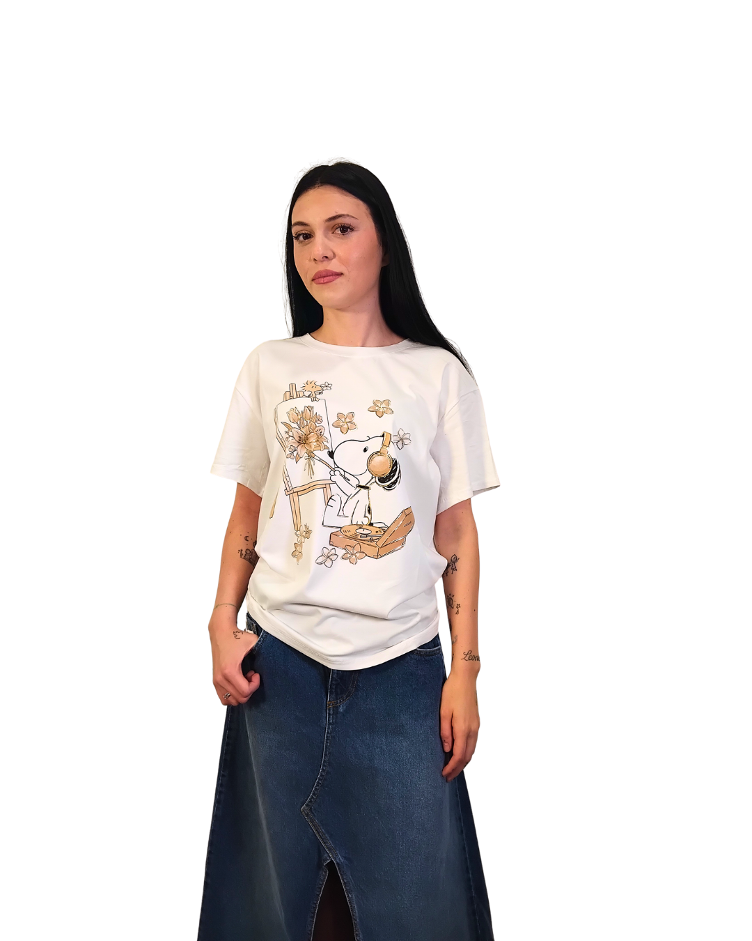 T-SHIRT "SNOOPY PITTORE"