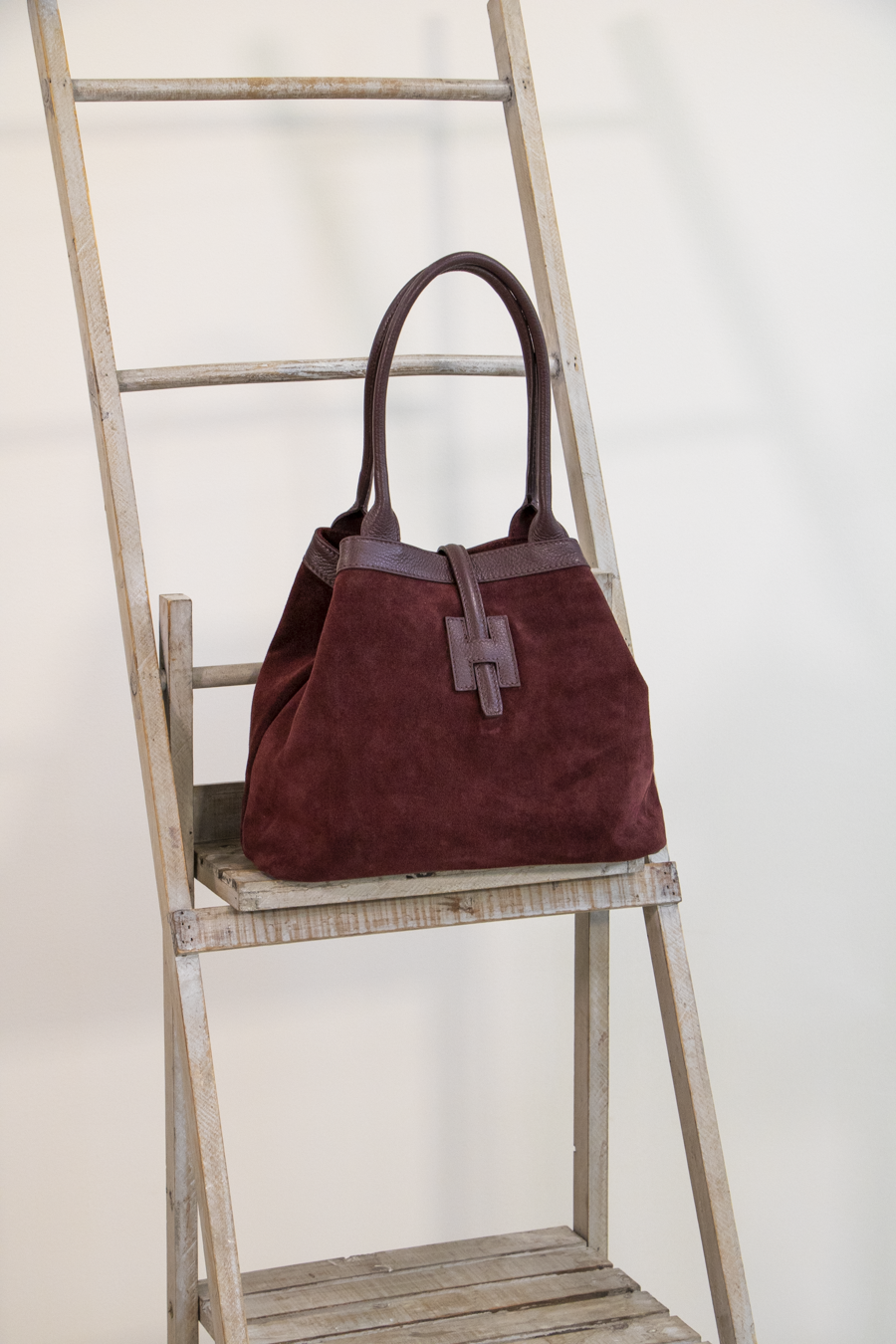 BORSA VERA PELLE/CAMOSCIO