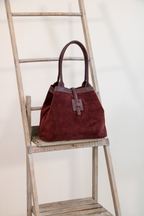 BORSA VERA PELLE/CAMOSCIO