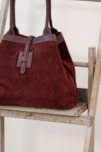 BORSA VERA PELLE/CAMOSCIO