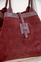 BORSA VERA PELLE/CAMOSCIO