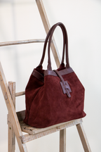 BORSA VERA PELLE/CAMOSCIO