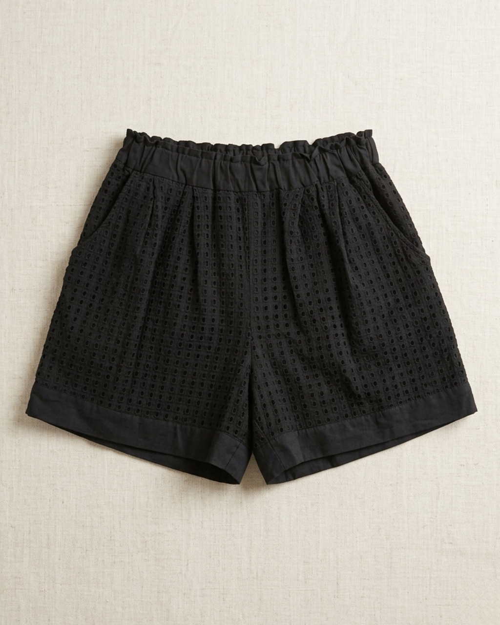 SHORTS TRAFORATO 100% COTONE