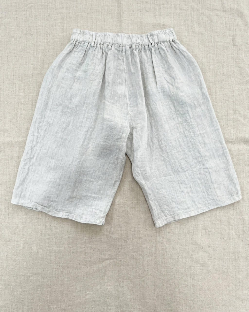 BERMUDA LINO 100% con pizzo macramè