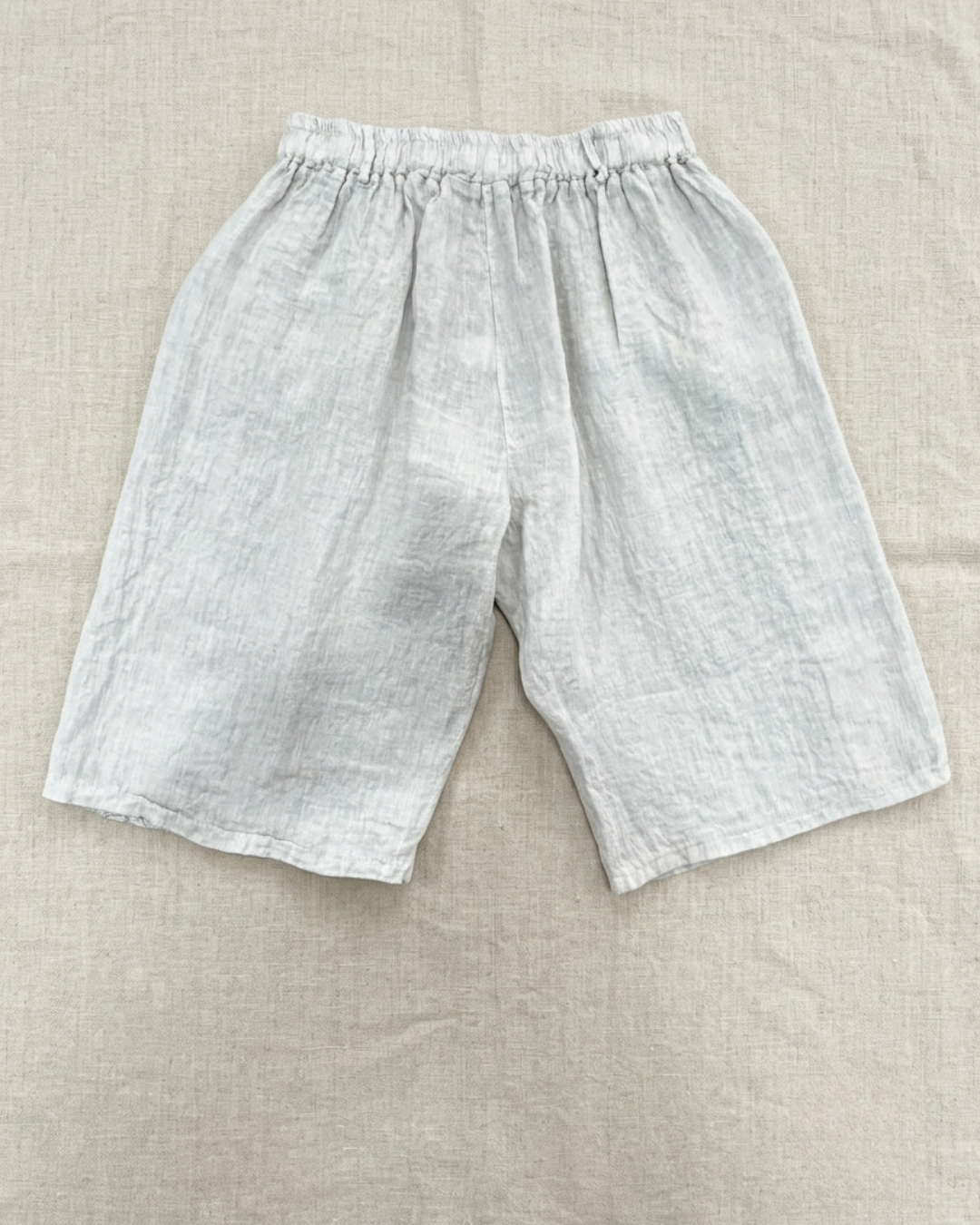 BERMUDA LINO 100% con pizzo macramè