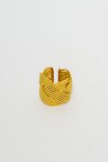 ANELLO FASCIA MULTILINEE LUMINOSE INTRECCIATE