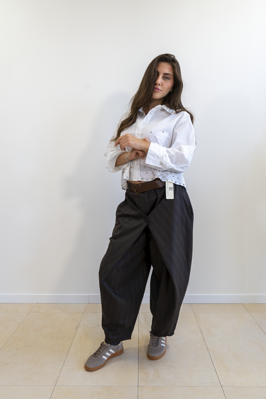 CAMICIA CON BRILLANTI