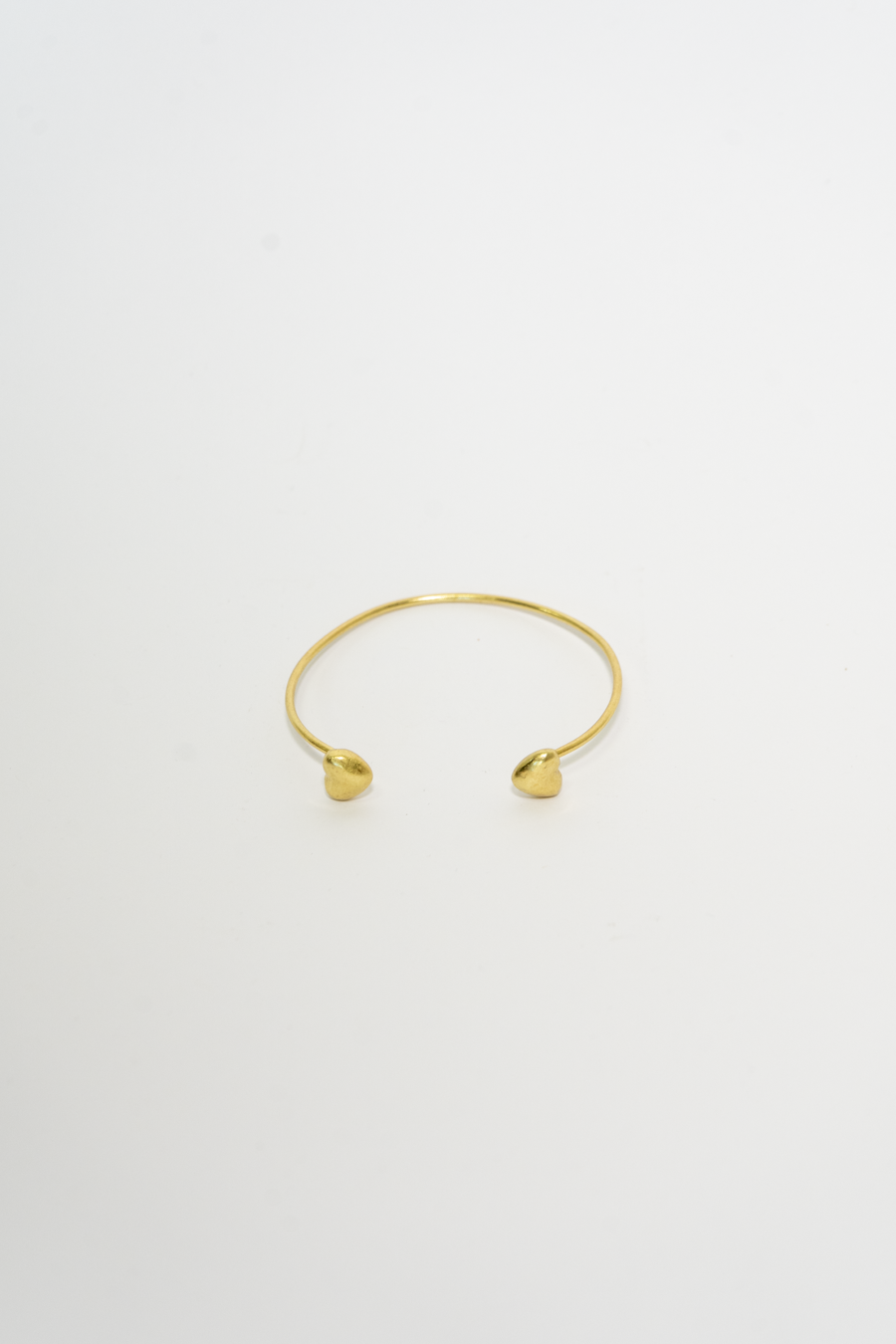 BRACCIALE FASCIA FINA CUORI BOMBATI