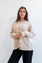 CARDIGAN CON PIZZO RICAMATO