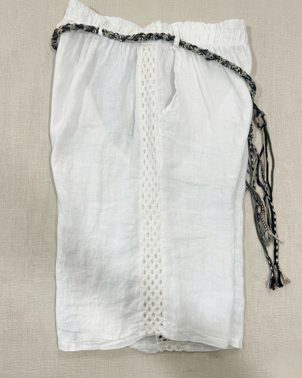 PANTALONE CORTO 100% LINO