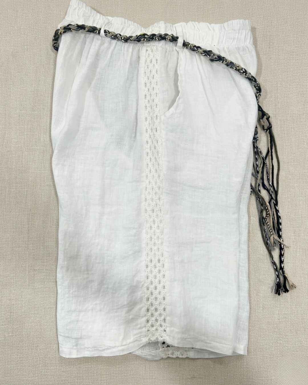 PANTALONE CORTO 100% LINO