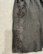 BERMUDA LINO 100% con pizzo macramè