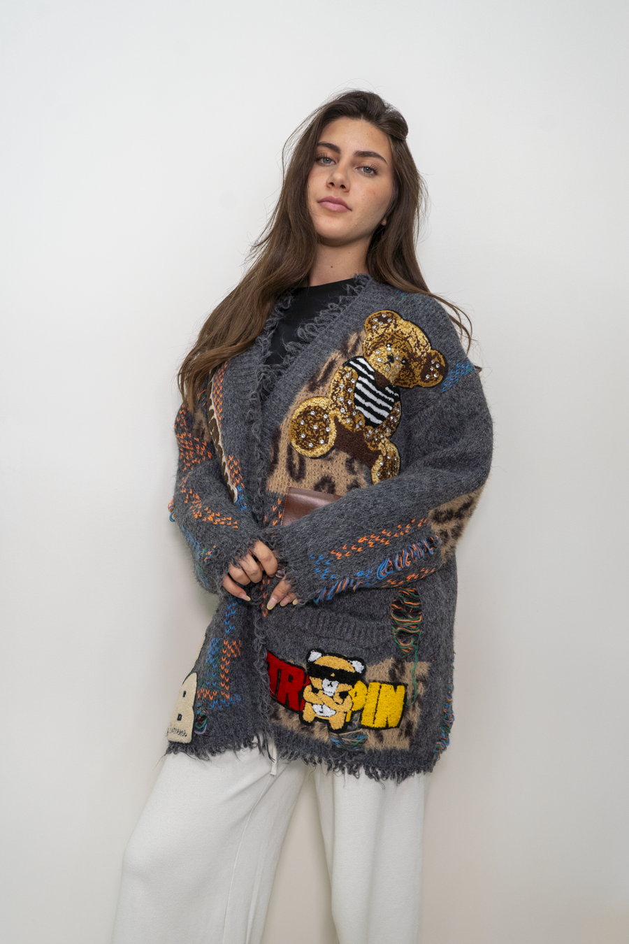 CARDIGAN OVERSIZE CON ORSETTO