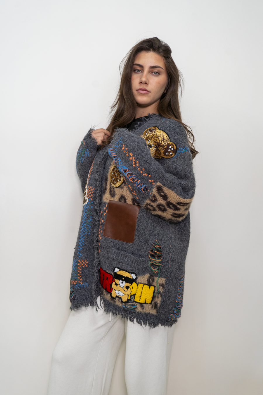 CARDIGAN OVERSIZE CON ORSETTO