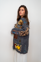 CARDIGAN OVERSIZE CON ORSETTO