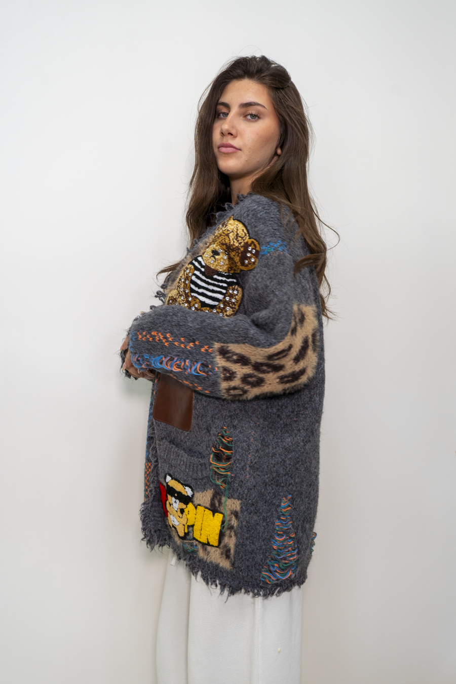 CARDIGAN OVERSIZE CON ORSETTO