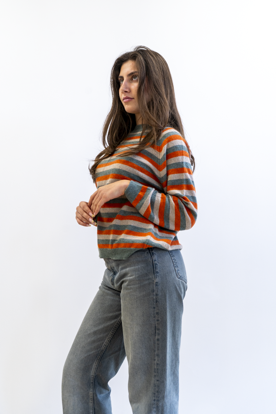MAGLIA CASHMERE BLEND RIGHE