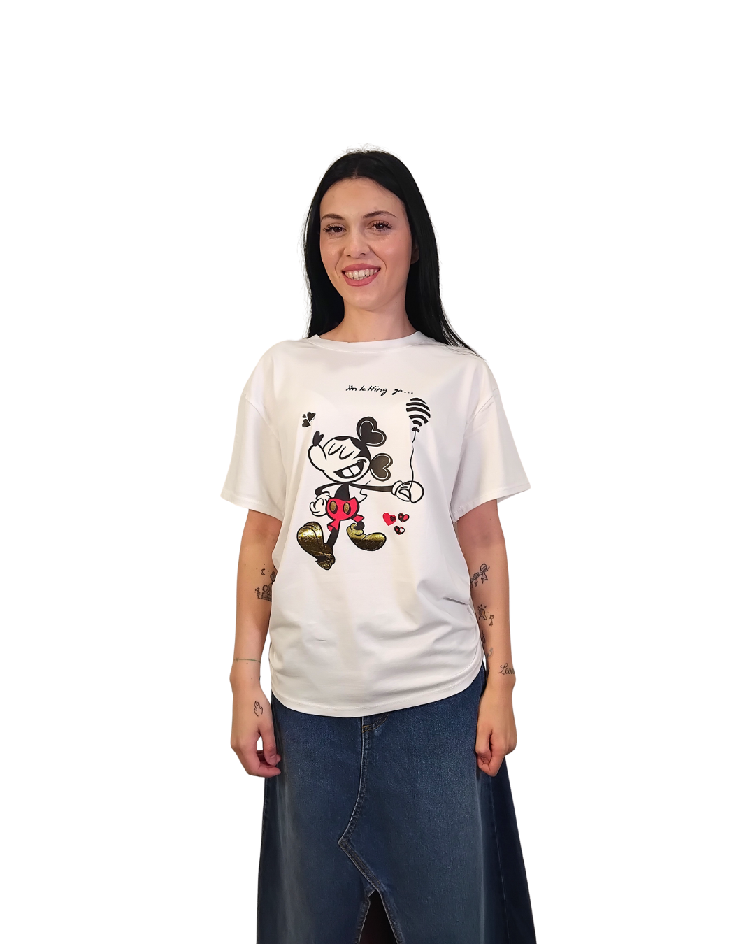 T-SHIRT "TOPOLINO CON PALLONCINO"