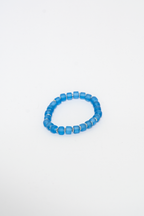 BRACCIALE ELASTICO CILINDRI TURCHESE