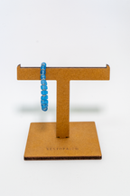 BRACCIALE ELASTICO CILINDRI TURCHESE