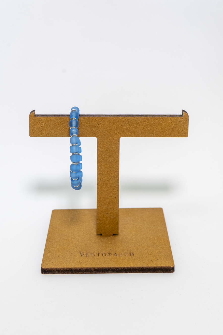 BRACCIALE ELASTICO CILINDRI TURCHESE