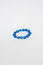 BRACCIALE ELASTICO CUORE MEDI TURCHESE