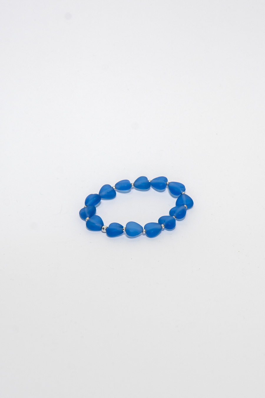 BRACCIALE ELASTICO CUORE MEDI TURCHESE