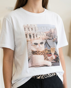 T-SHIRT "ELEGANCE CAT"