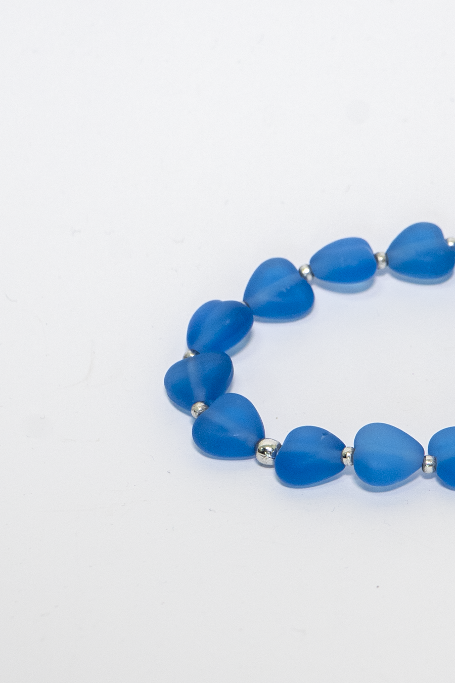 BRACCIALE ELASTICO CUORE MEDI TURCHESE