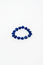 BRACCIALE ELASTICO CUORI MEDI BLU