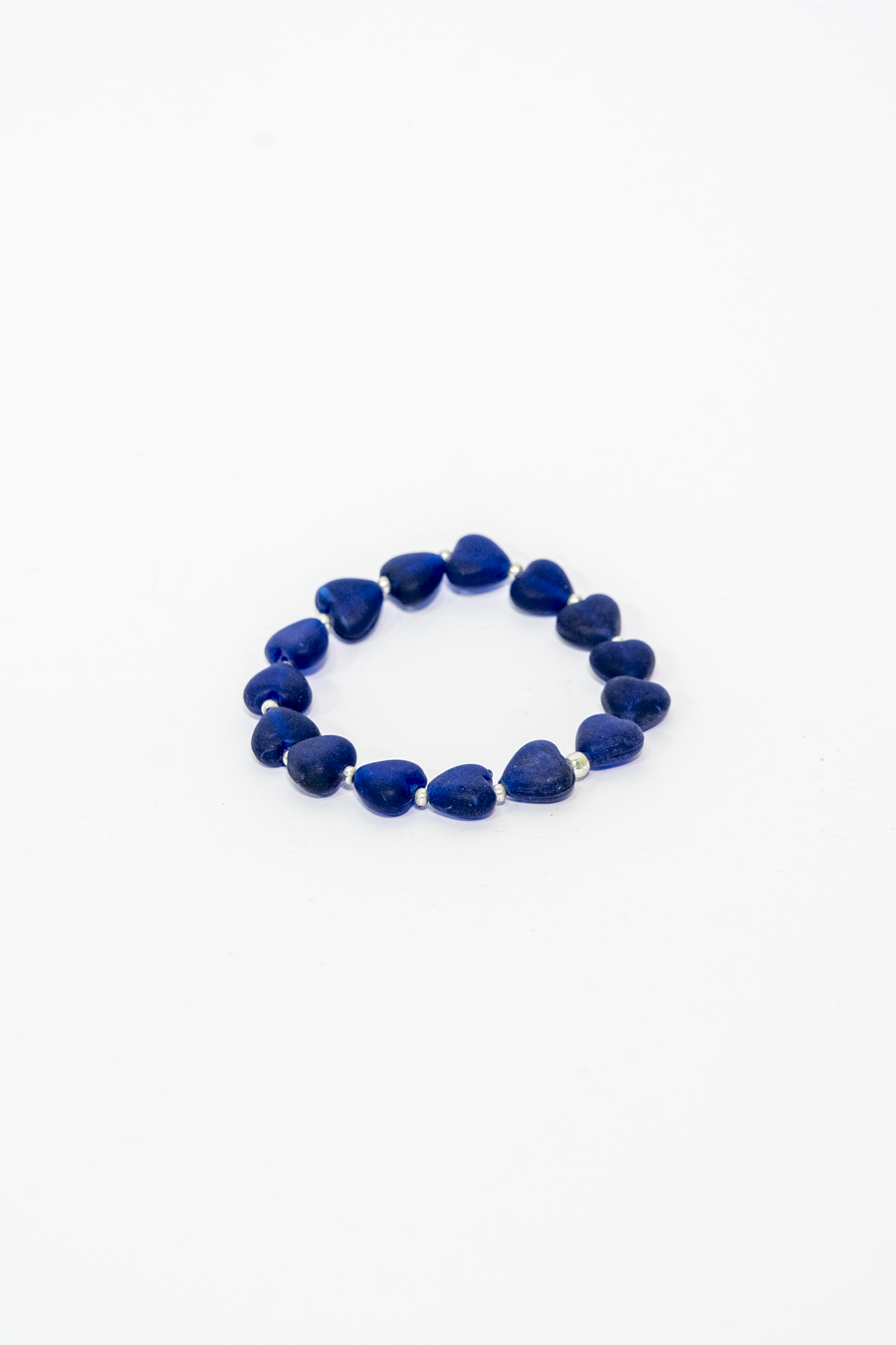 BRACCIALE ELASTICO CUORI MEDI BLU