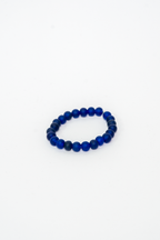 BRACCIALE ELASTICO PERLE BLU