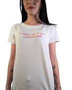 T-SHIRT "TI AUGURO SALTI DI GIOIA E SOFFITTI BASSI"