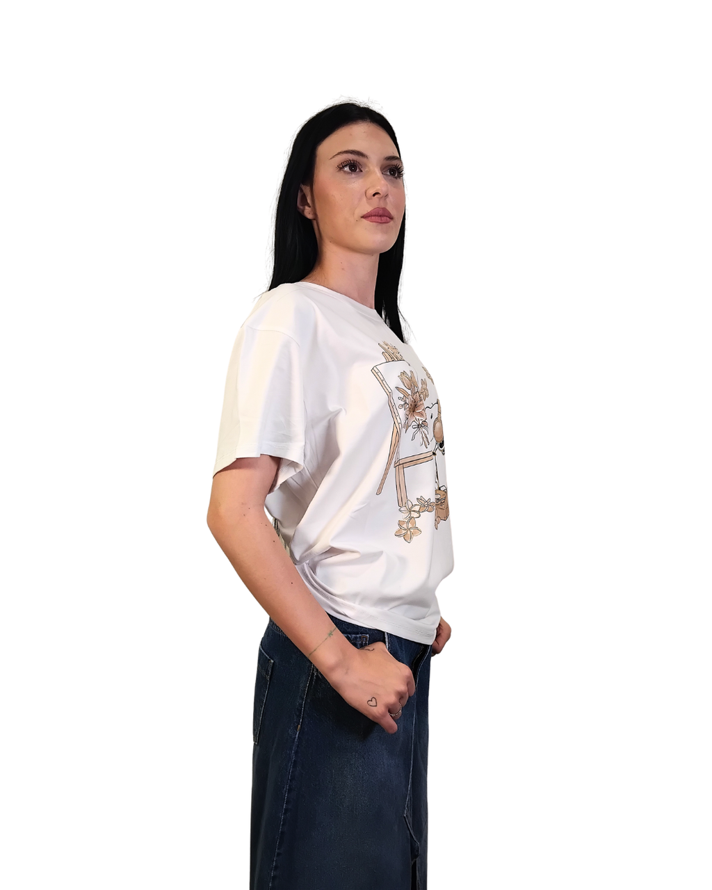 T-SHIRT "SNOOPY PITTORE"