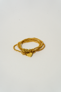 BRACCIALE ELASTICO CUORE PENDENTE