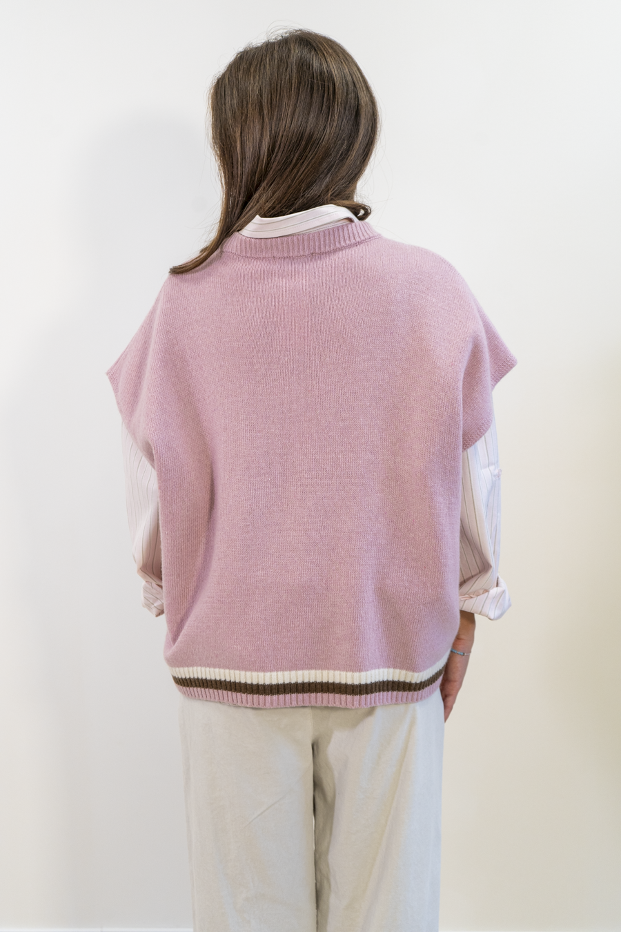 GILET CON ROMBI