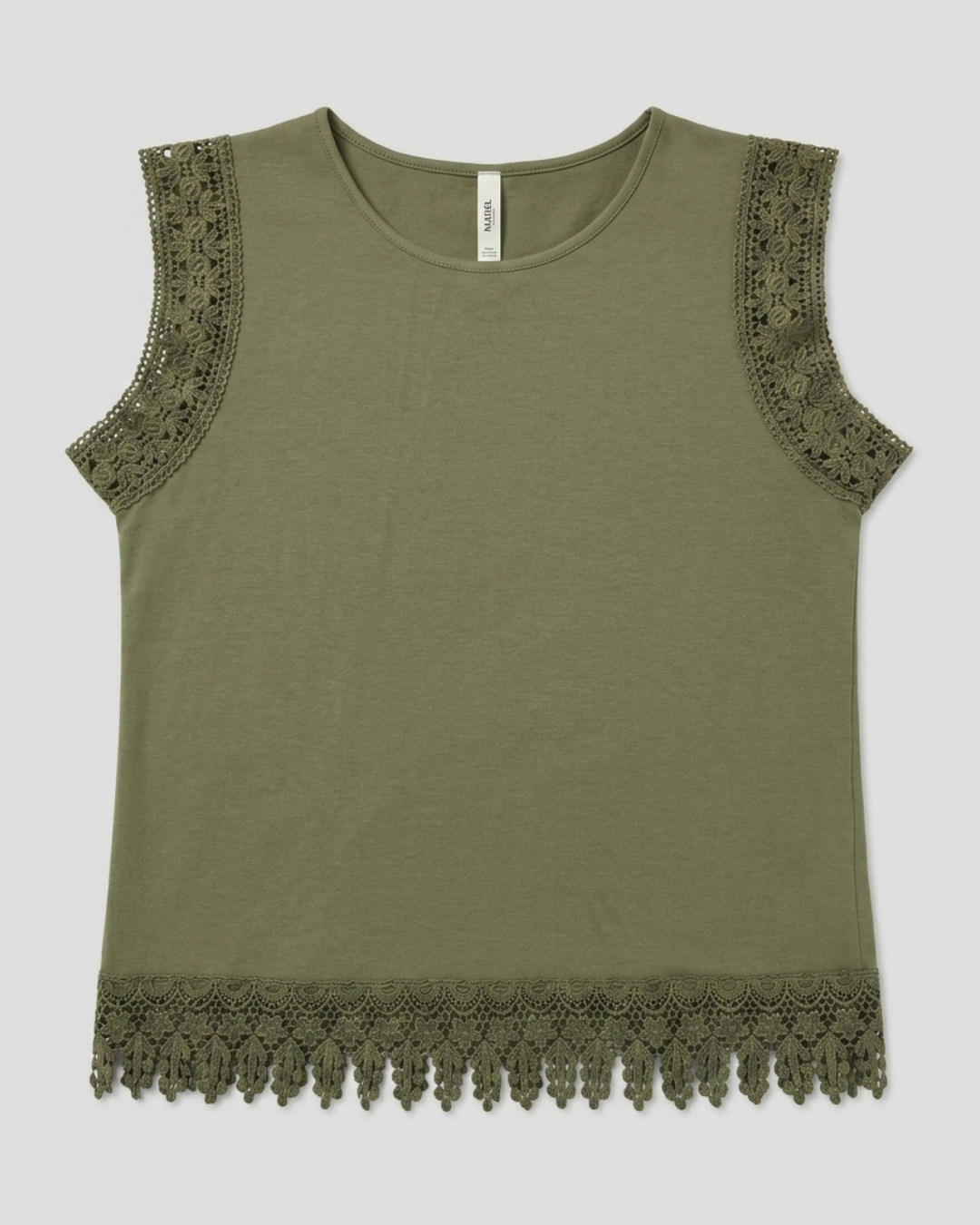CANOTTA COTONE PIZZO