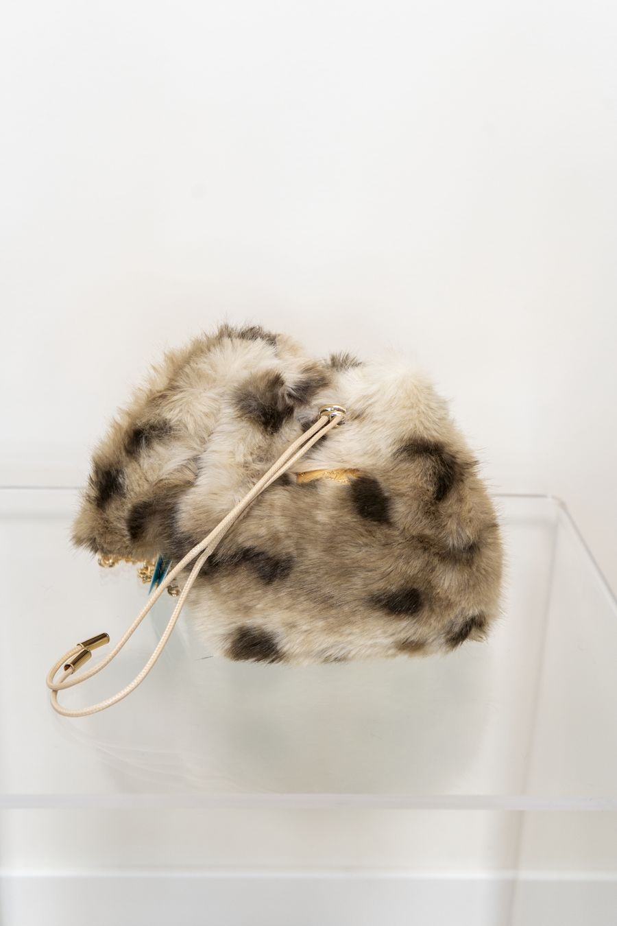 BORSA BACI & ABBRACCI PELLICCIA MACULATA