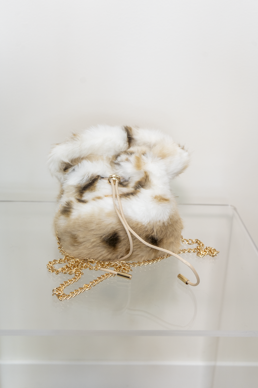 BORSA BACI & ABBRACCI PELLICCIA MACULATA