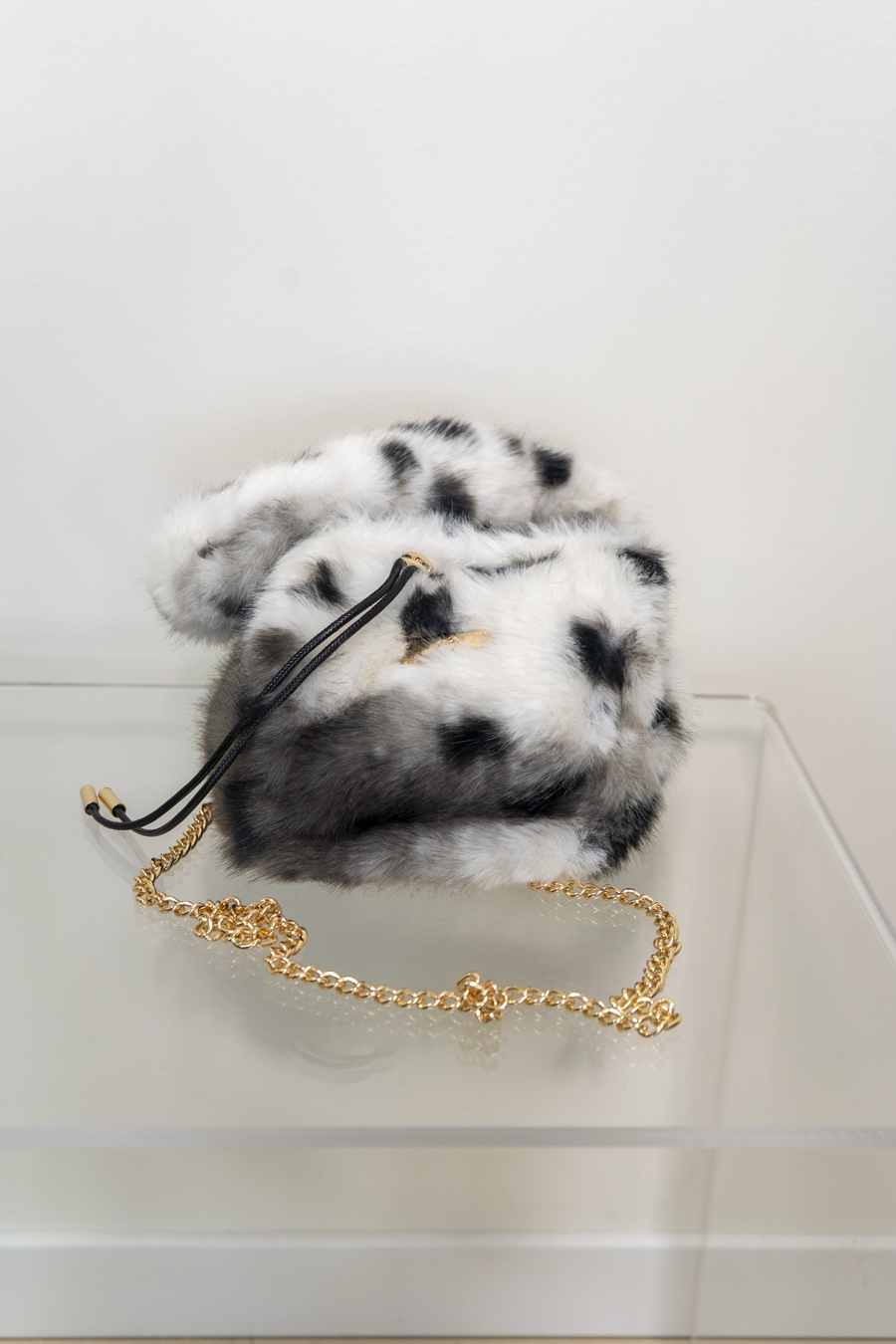 BORSA BACI & ABBRACCI PELLICCIA MACULATA